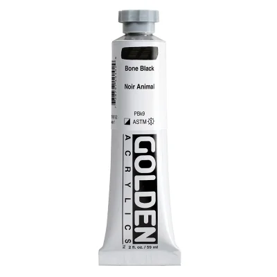Golden Heavy Body Acrylic Color : Bone Black