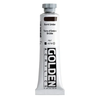 สีอะคริลิค Golden Heavy Body 59ml : Burnt Umber