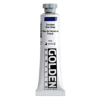 Golden Heavy Body Acrylic Color : Cerulean Blue Deep