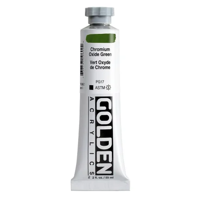 สีอะคริลิค Golden Heavy Body 59ml : Chromium Oxide Green
