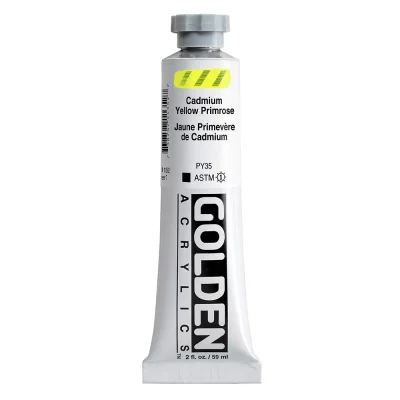 สีอะคริลิค Golden Heavy Body 59ml : Cadmium Yellow Primrose