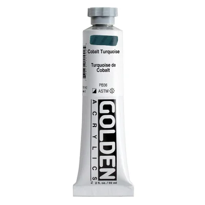 Golden Heavy Body Acrylic Color : Cobalt Turquoise