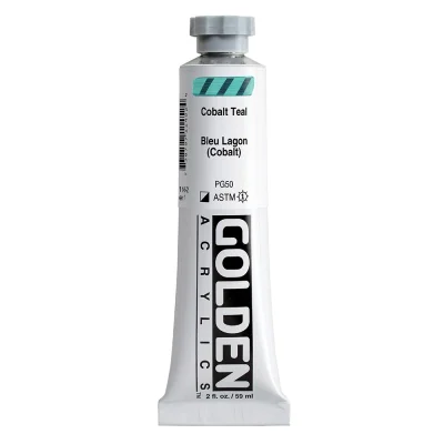 สีอะคริลิค Golden Heavy Body 59ml : Cobalt Teal