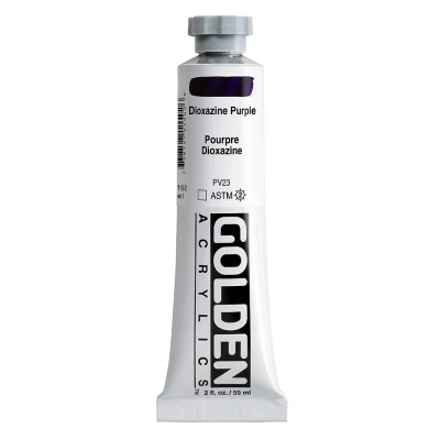 สีอะคริลิค Golden Heavy Body 59ml : Dioxazine Purple