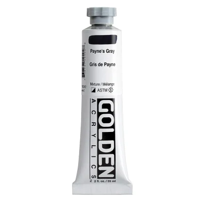 สีอะคริลิค Golden Heavy Body 59ml : Paynes Gray