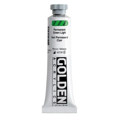 Golden Heavy Body Acrylic Color : Permanent Green Light