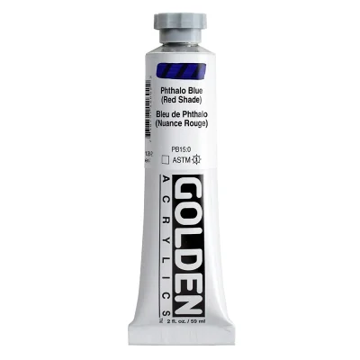 สีอะคริลิค Golden Heavy Body 59ml : Phthalo Blue /Red Shade