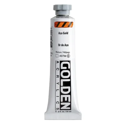 Golden Heavy Body Acrylic Color : Azo Gold