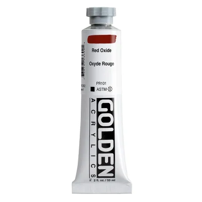 สีอะคริลิค Golden Heavy Body 59ml : Red Oxide