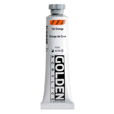 สีอะคริลิค Golden Heavy Body 59ml : Vat Orange