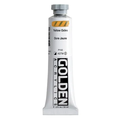 สีอะคริลิค Golden Heavy Body 59ml : Yellow Ochre