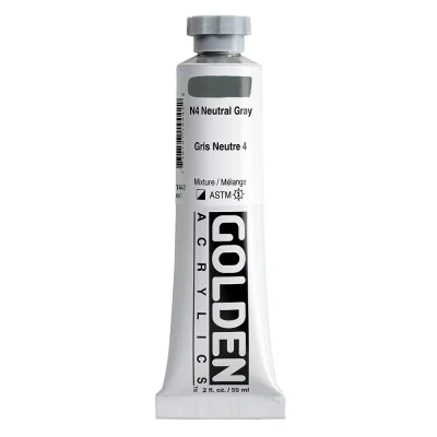 สีอะคริลิค Golden Heavy Body 59ml : Neutral Gray N4