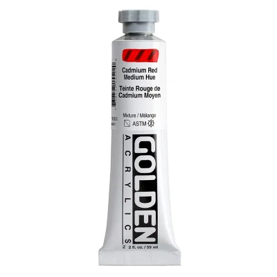 สีอะคริลิค Golden Heavy Body 59ml : Cadmium Red Medium Hue