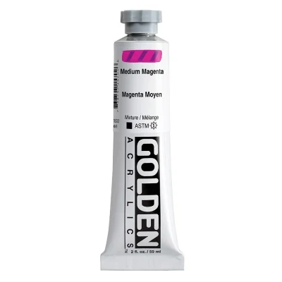 สีอะคริลิค Golden Heavy Body 59ml : Medium Magenta