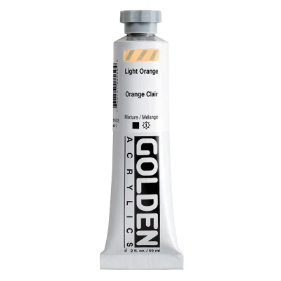 สีอะคริลิค Golden Heavy Body 59ml : Light Orange