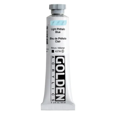 สีอะคริลิค Golden Heavy Body 59ml : Light Phthalo Blue