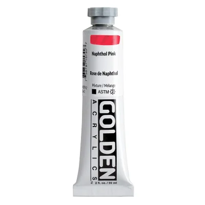 สีอะคริลิค Golden Heavy Body 59ml : Naphthol Pink