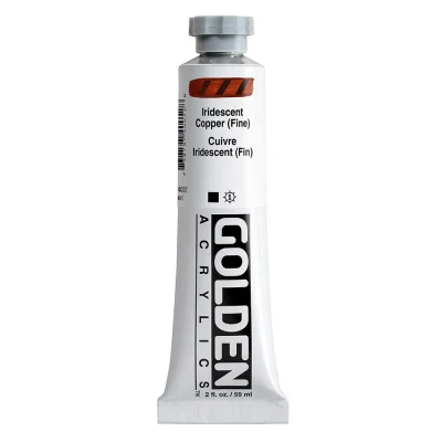Golden Heavy Body Acrylic Color : Iridescent Copper (fine)