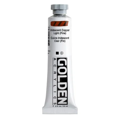 Golden Heavy Body Acrylic Color : Iridescent Copper Light (fine)