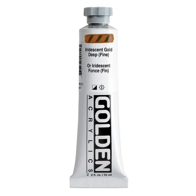 สีอะคริลิค Golden Heavy Body 59ml : Iridescent Gold Deep Fine)