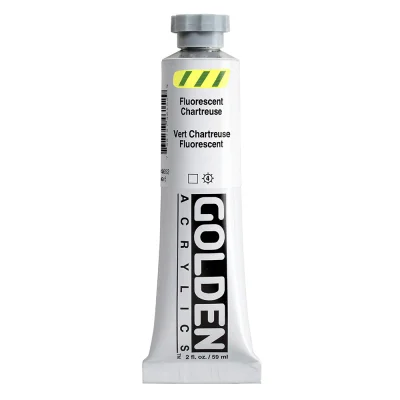 สีอะคริลิค Golden Heavy Body 59ml : Fluorescent Chartreuse