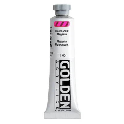 สีอะคริลิค Golden Heavy Body 59ml : Fluorescent Magenta