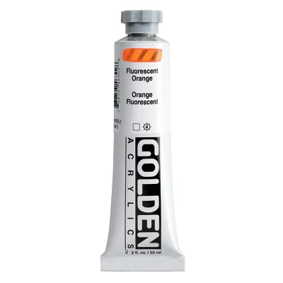 Golden Heavy Body Acrylic Color : Fluorescent Orange