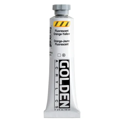 Golden Heavy Body Acrylic Color : Fluorescent Orange-Yellow