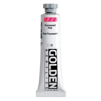 สีอะคริลิค Golden Heavy Body 59ml : Fluorescent Pink