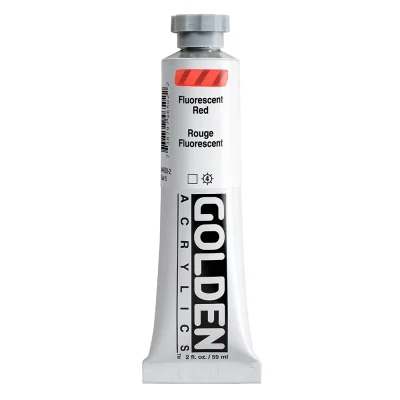 Golden Heavy Body Acrylic Color : Fluorescent Red