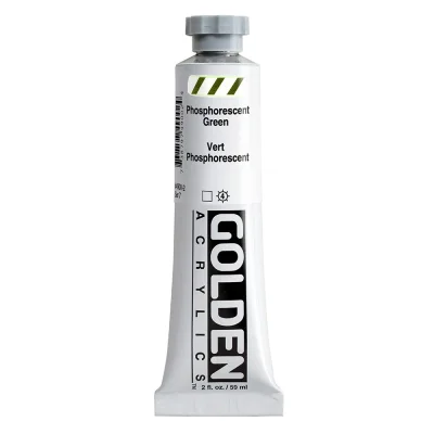 สีอะคริลิค Golden Heavy Body 59ml : Phosphorescent Green