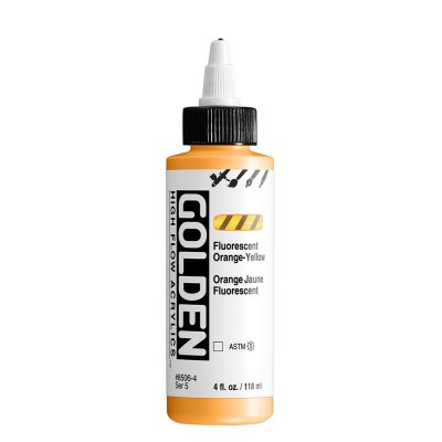 สีอะคริลิค เนื้อเหลว เกรดอาร์ทติส : Flourescent Orange-Yellow