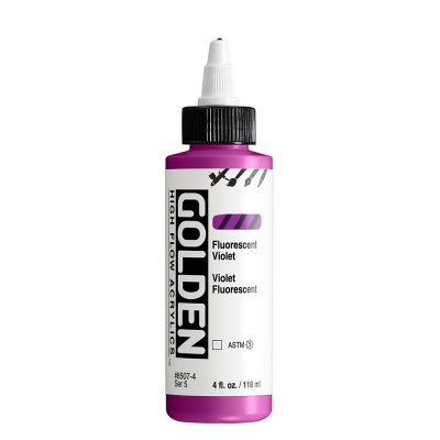 Golden High Flow Acrylic Paint : Flourescent Violet