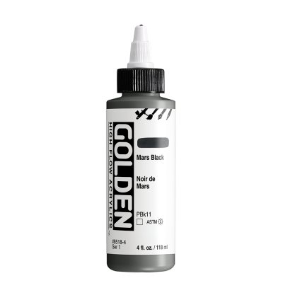 Golden High Flow Acrylic Paint : Mars Black