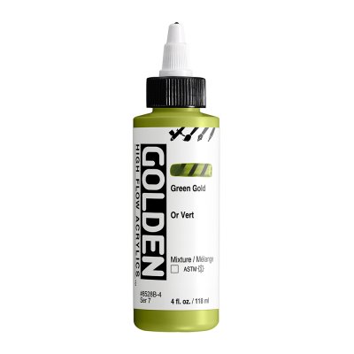 สีอะคริลิค เนื้อเหลว เกรดอาร์ตติส : Green Gold