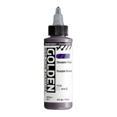 Golden High Flow Acrylic Paint : Transparent Dioxazine Purple