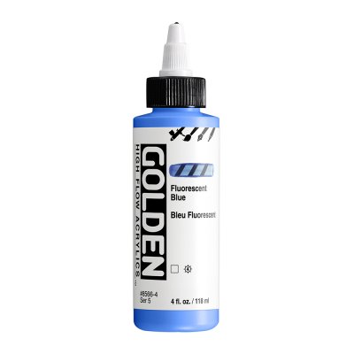 Golden High Flow Acrylic Paint : Fluorescent Blue