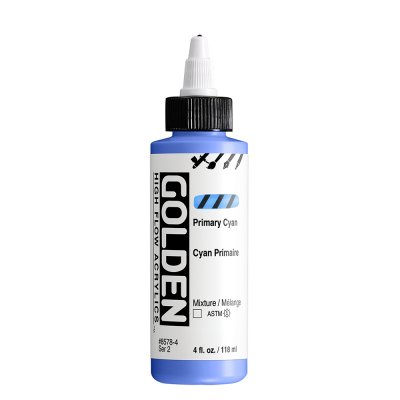 สีอะคริลิค เนื้อเหลว เกรดอาร์ตติส : Primary Cyan
