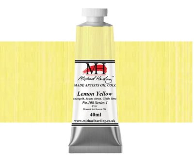 Michael Harding Oil Paint : 108 Lemon Yellow