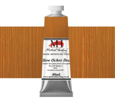 Michael Harding Oil Paint : 118 Yellow Ochre Deep