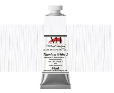 Michael Harding Oil Paint : 102 Titanium White No.2 (Linseed Oil)