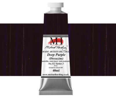 Michael Harding Oil Paint : 312 Deep Purple (Dioxazine)