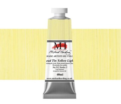 Michael Harding Oil Paint : 512 Lead Tin Yellow Light