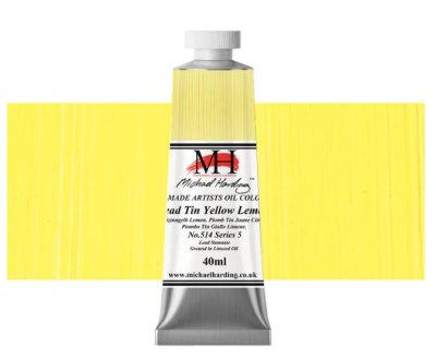 Michael Harding Oil Paint : 514 Lead Tin Yellow Lemon