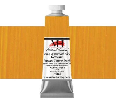 Michael Harding Oil Paint : 606 Genuine Naples Yellow Dark