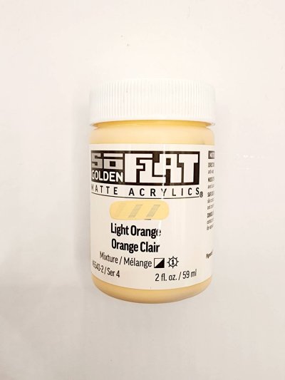 สีอะคริลิค เนื้อแมท เกรดอาร์ทติส SoFlat Light Orange