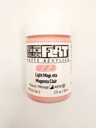 สีอะคริลิค เนื้อแมท เกรดอาร์ทติส SoFlat Light Magenta