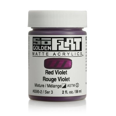 สีอะคริลิค เนื้อแมท เกรดอาร์ทติส SoFlat Red Violet