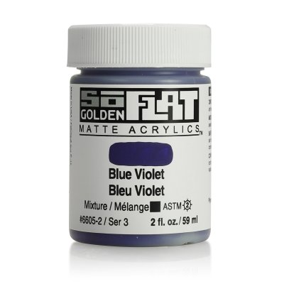 สีอะคริลิค เนื้อแมท เกรดอาร์ทติส SoFlat Blue Violet