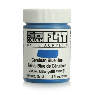Golden So Flat Matte Acrylic Paint- Cerulean Blue Hue